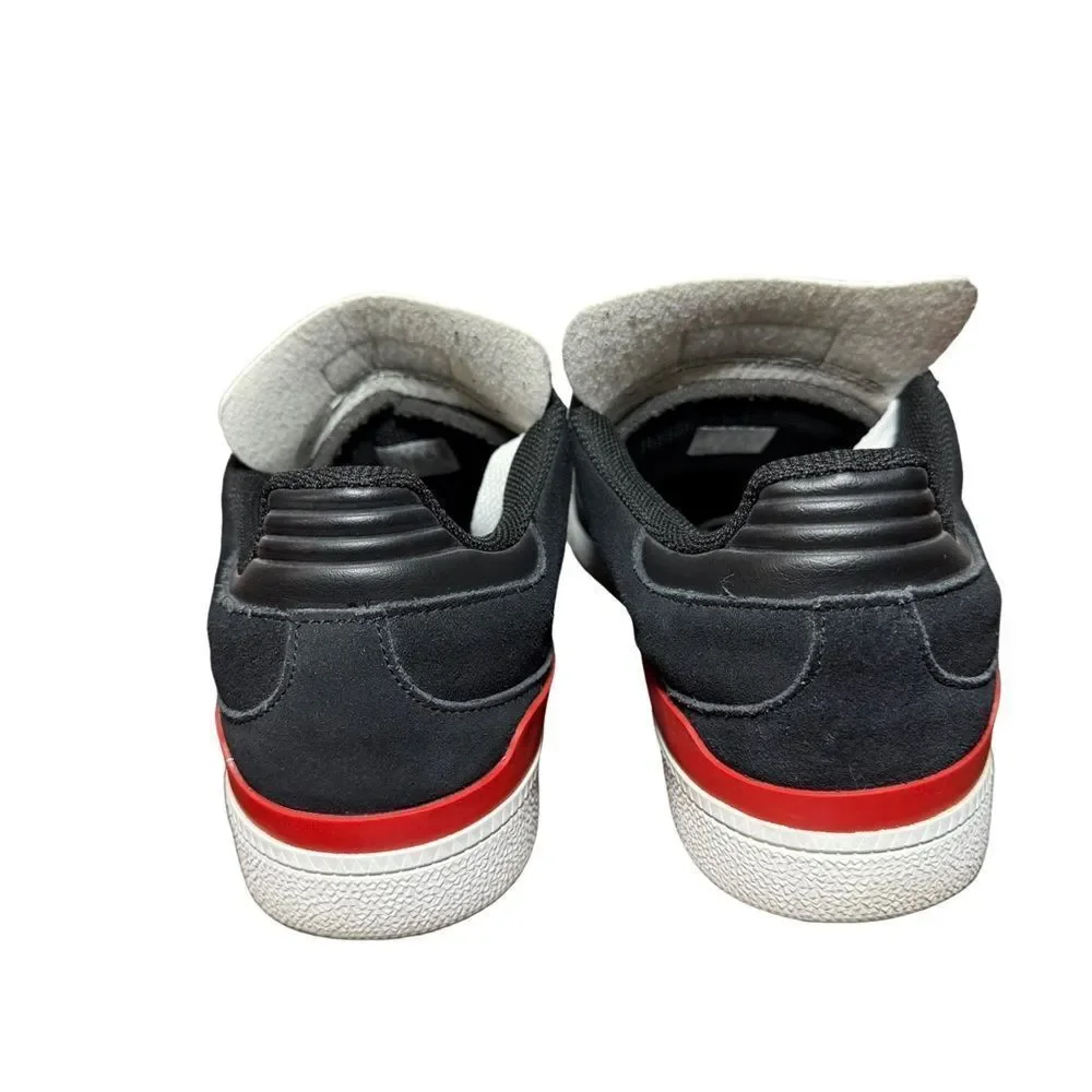 Adidas Black Busenitz and White Sneakers with Red Accents size 11.5